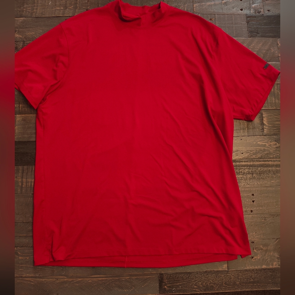 Nike Men's Vibrant Red Short Sleeve Polo - Tiger Woods